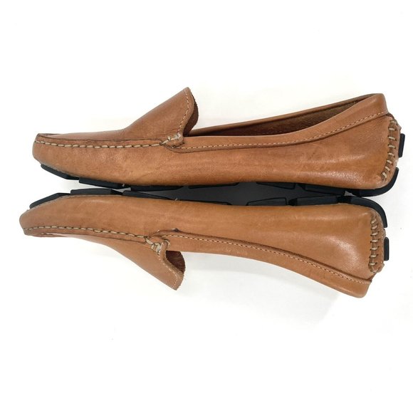 Saks Fifth Avenue Black Label Tan Women’s Flat Driving Loafers Sz 9 B - Picture 5 of 6